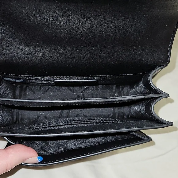 Michael Kors Dark Gray Crossbody Bag with Chain Strap - Picture 8 of 8